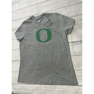 Nike University Of Oregon Ducks Gray Dri-Fit T Shirt Size Large Women’s